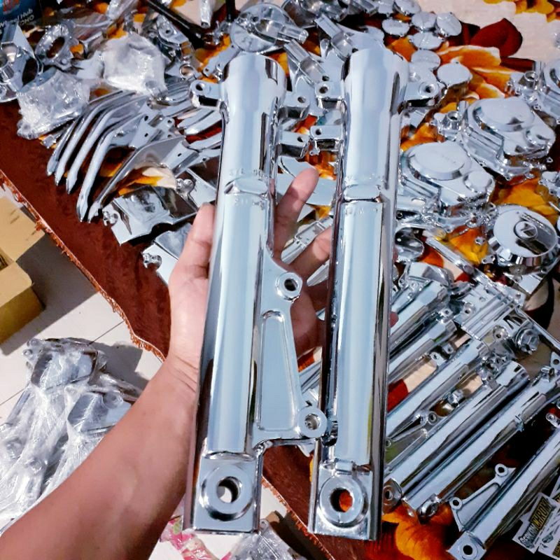 buttum bottom sok shock depan honda verza megapro mono shok cbr old  pnp megapro GL ori copotan chro