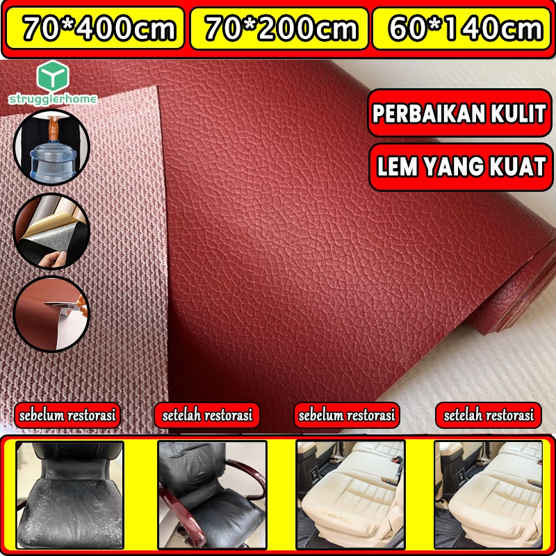 【upgrade】sticker kulit sofa kulit sofa tempel sticker kulit jok motor sticker sofa