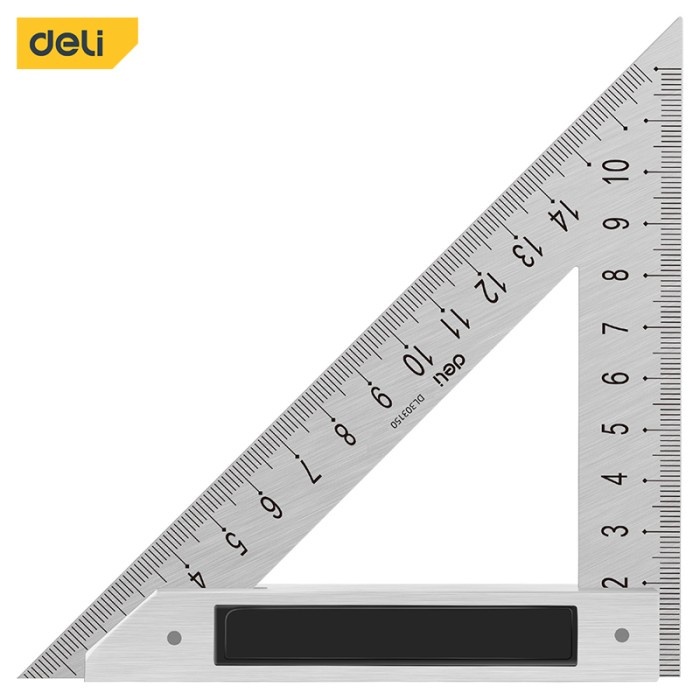 

Deli Penggaris Segitiga Siku Besi Tukang / Triangle Ruler EDL303XXX