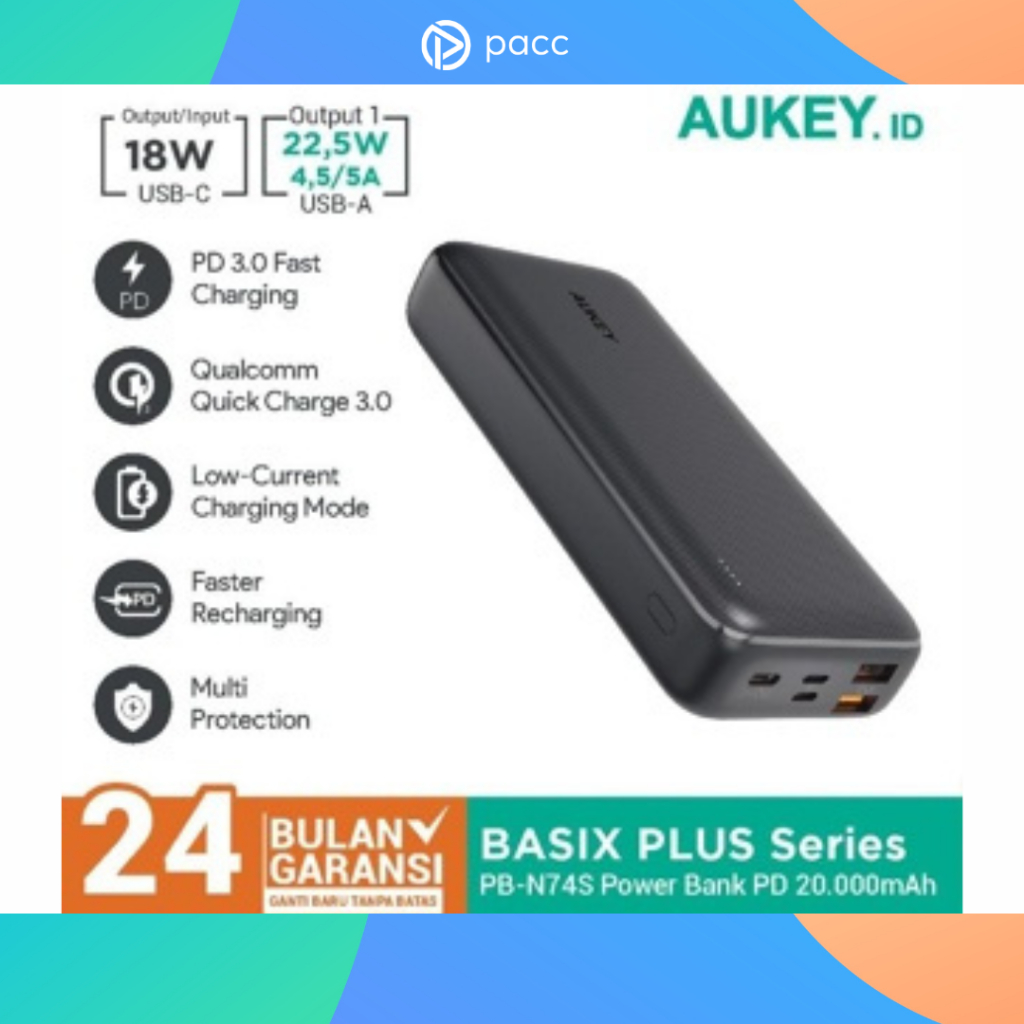 Aukey Basix Plus PB-N74S 20000mAh Power Delivery