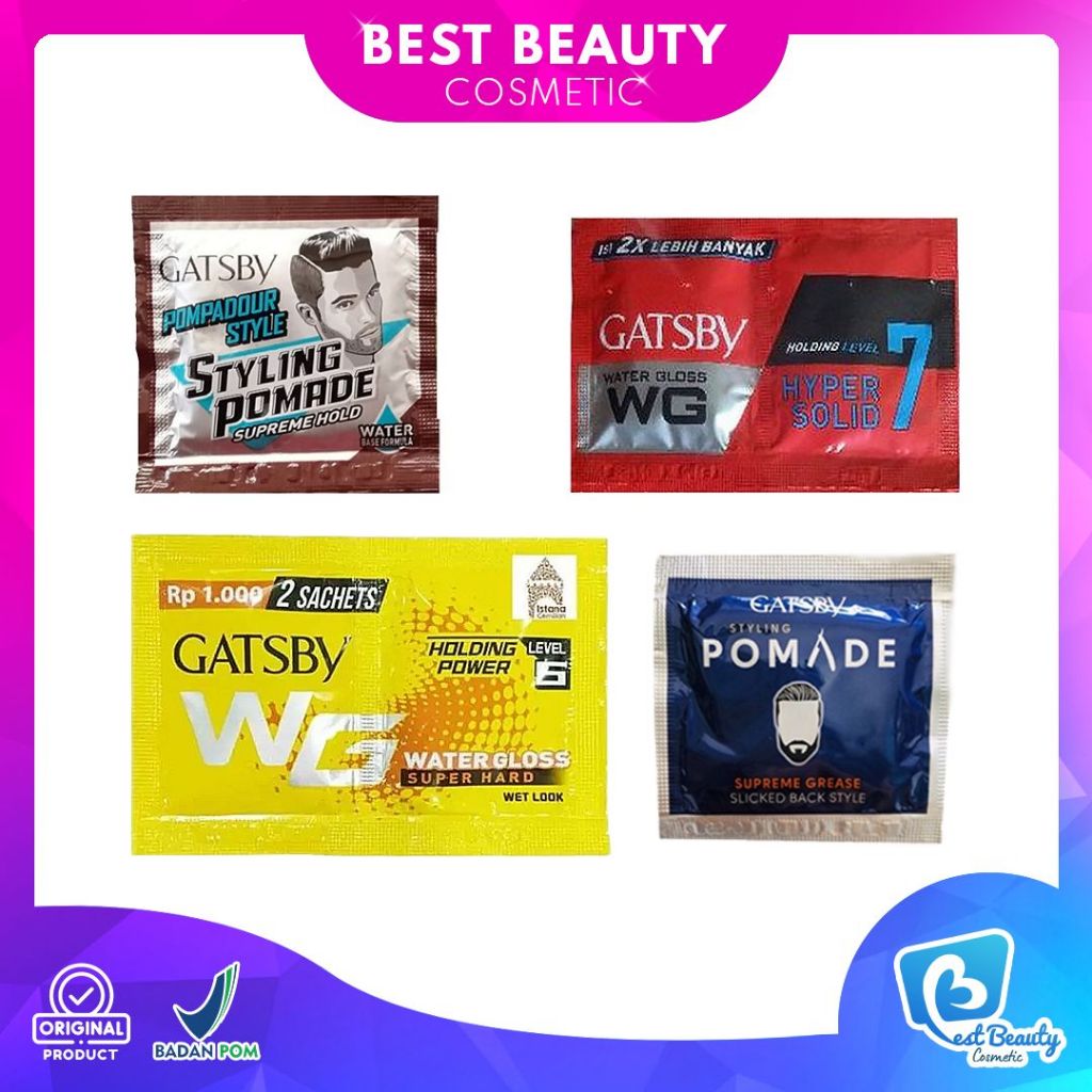 Gatsby Sachet Series | Styling Pomade - Gatsby WG - Gatsby Treatment Hair Cream | | Best Beauty Cosm