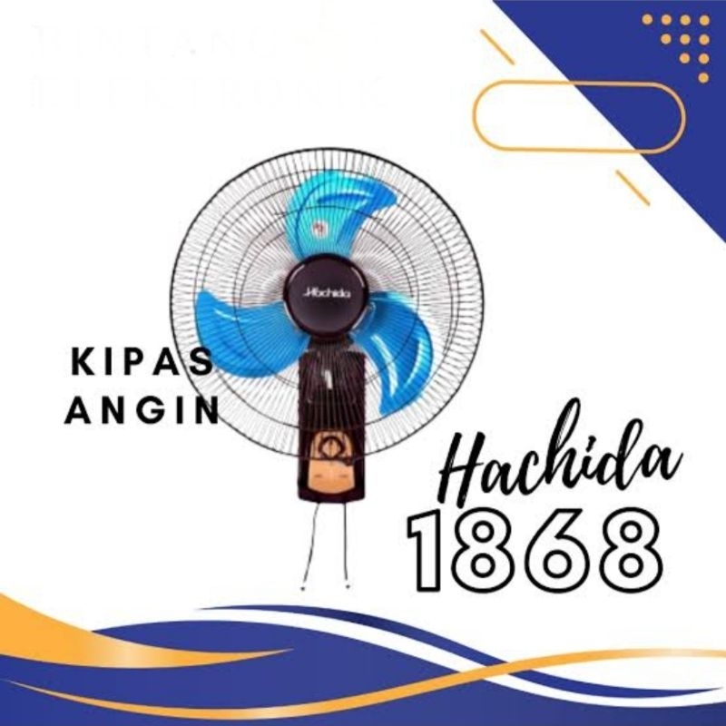 HACHIDA AF-1868 (100% ORI) Kipas Angin Dinding Wall Fan 18" Besi 70W