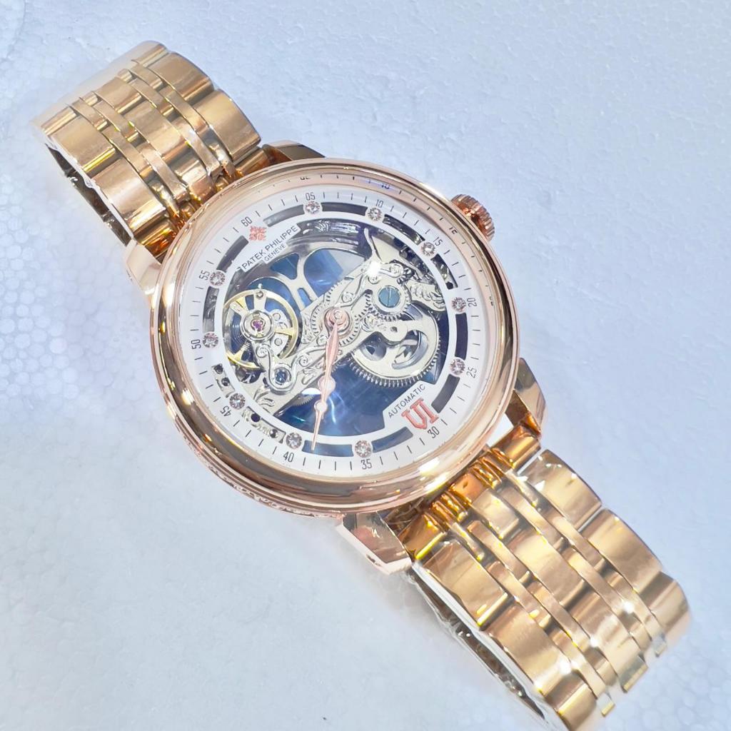 Jam tangan automatic Pria Transparan Stainless