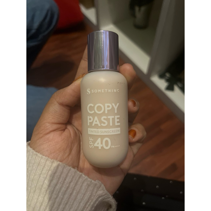 somethinc copy paste tinted sunscreen preloved linen