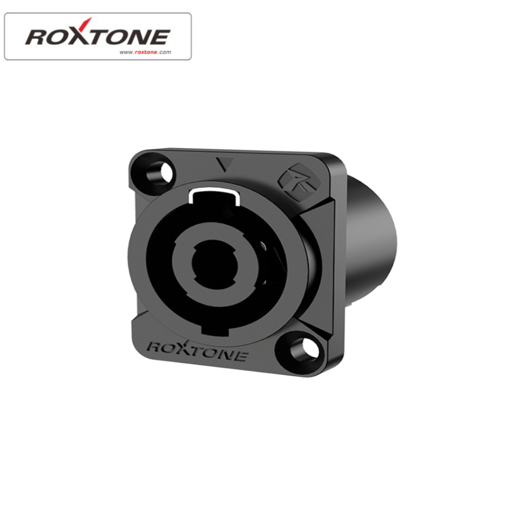 Soket Spikon Male Hitam Matrix Original / Soket Speakon 4PIN RS4MD-T Merk Roxtone Original