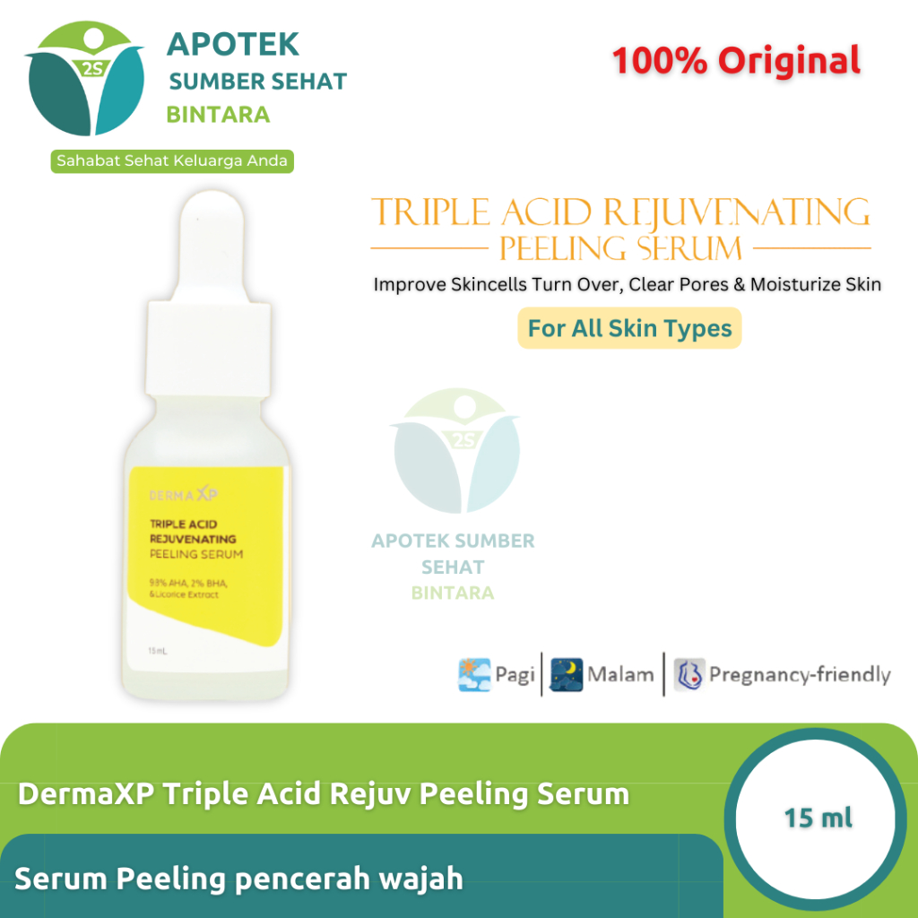 Derma XP Triple Acid Rejuvenating Peeling Serum 15 ml