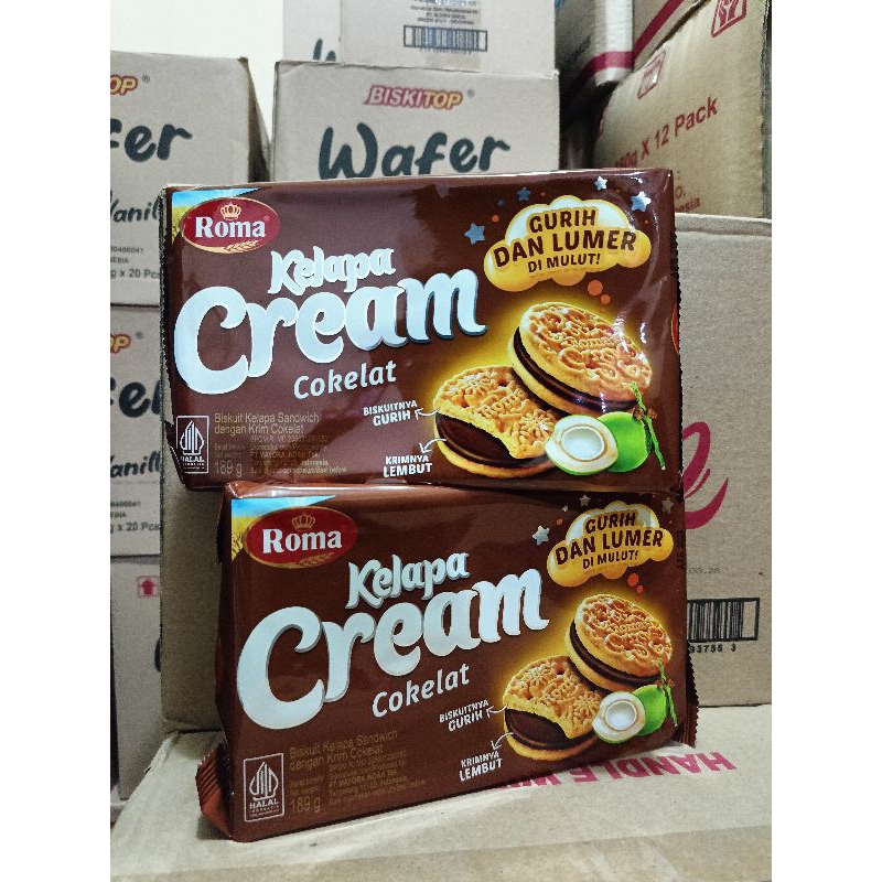 

[ecer] roma kelapa cream coklat 189g