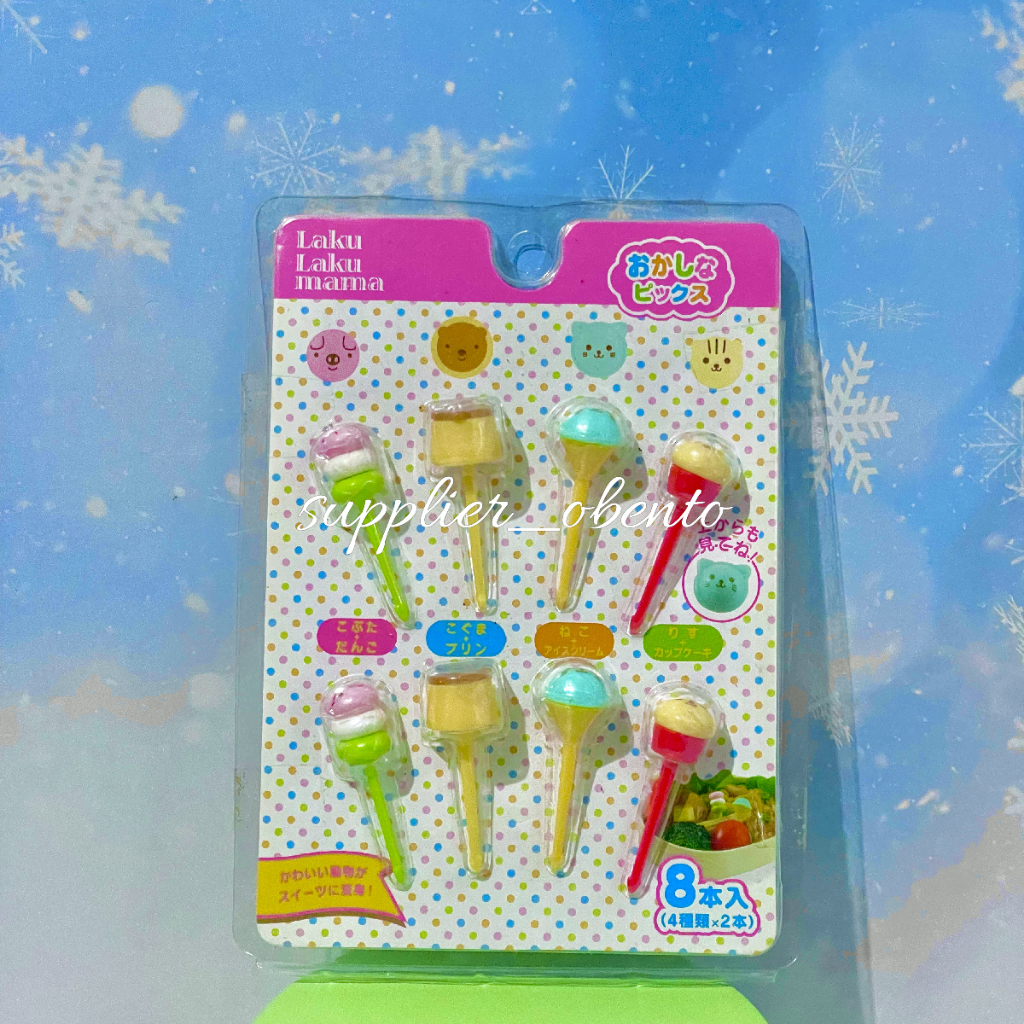 [RARE] Sweet Pick Food Pick Pudding Pick - Tusukan Bento Tusben Buah Printilan Bekal