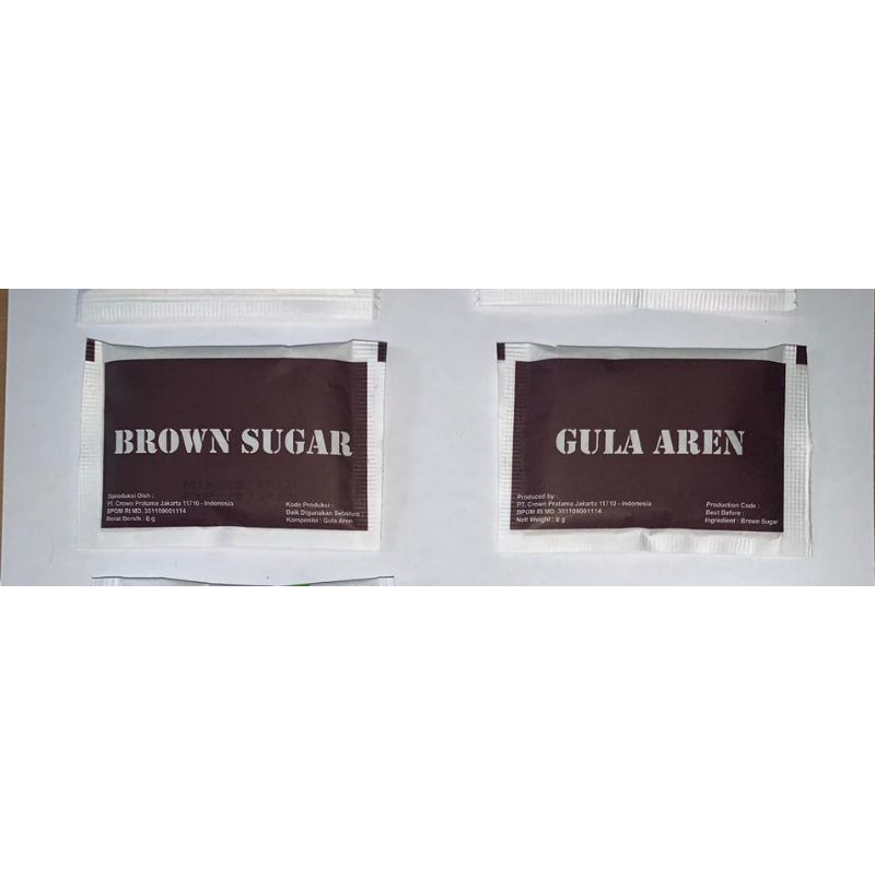 

Brown Sugar Sachet isi 6gr / Gula Aren / Gula Merah /Gula Jawa