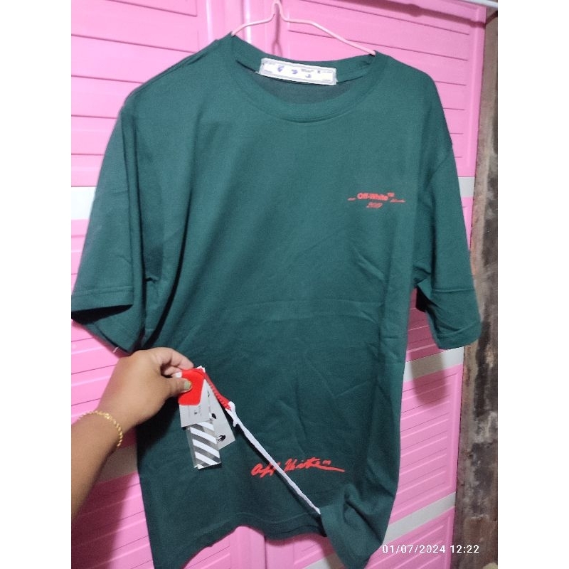 baju cowok warna ijo botol ukuran  M