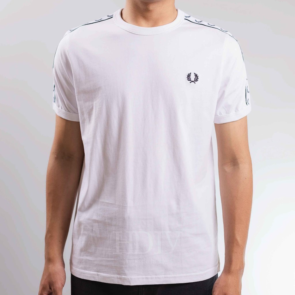 Fred Perry T-Shirt Taped Ringer White tee