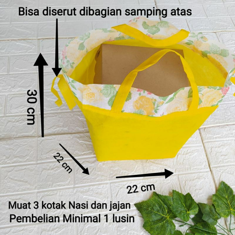 

Tas Spounbond Tas Berkat Hajatan Tas Spunbond Nasi kotak Godybag Nasi Box Kuat dan Murah