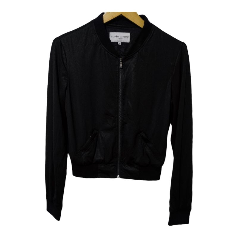 Bomber jacket crop 2 layers codes combine basic 85