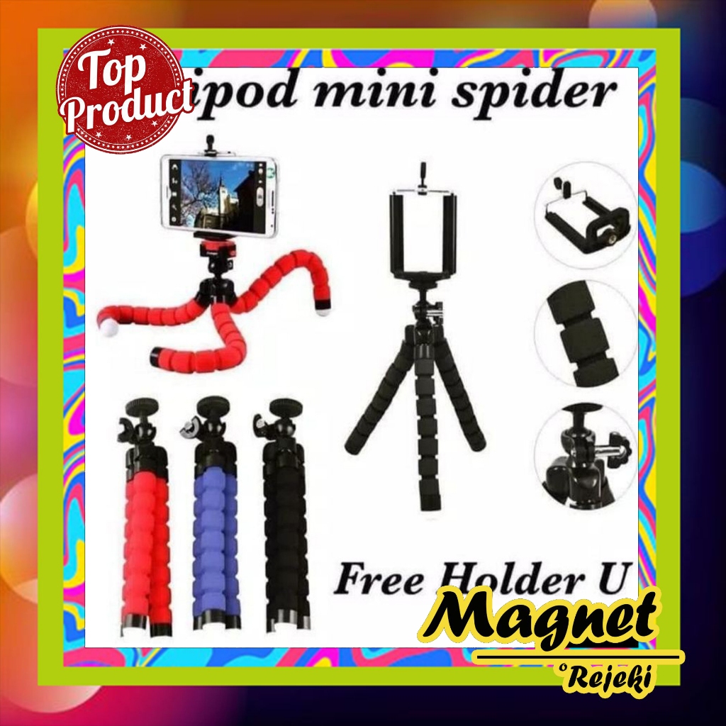 TRIPOD SPIDER MINI / TRIPOD SPIDER HANDPHONE DAN KAMERA / TRIPOD MINI HOLDER