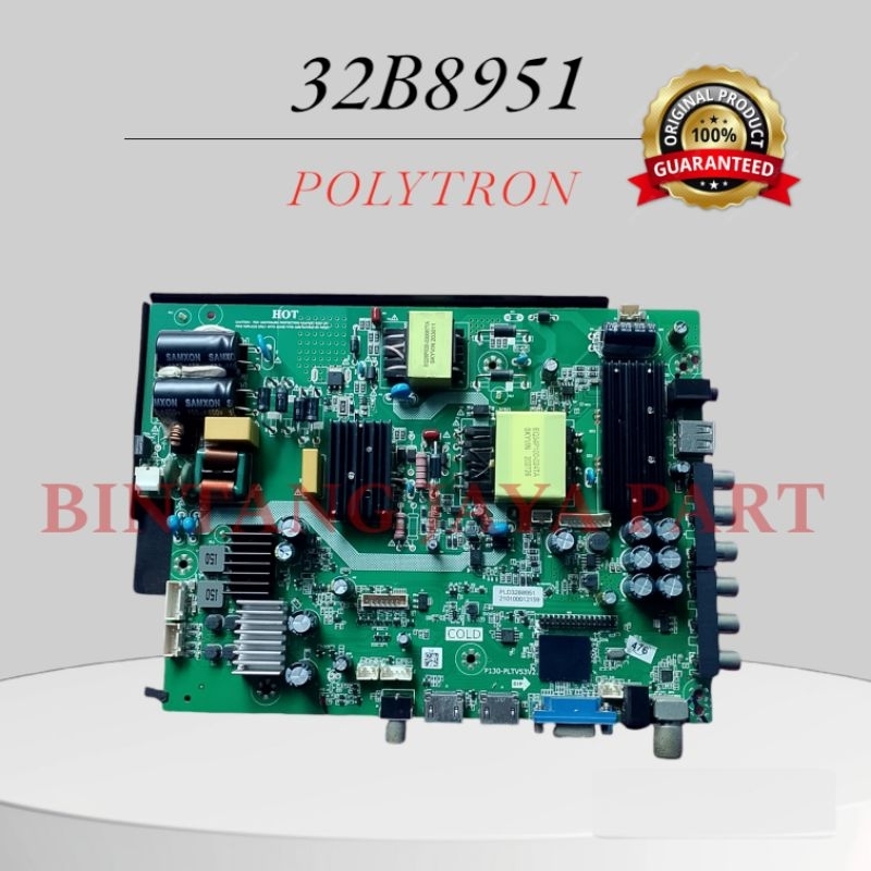 MB Mainbord Motherbord Mesin tv led Polytron PLD 32B8951 pld 32b8951