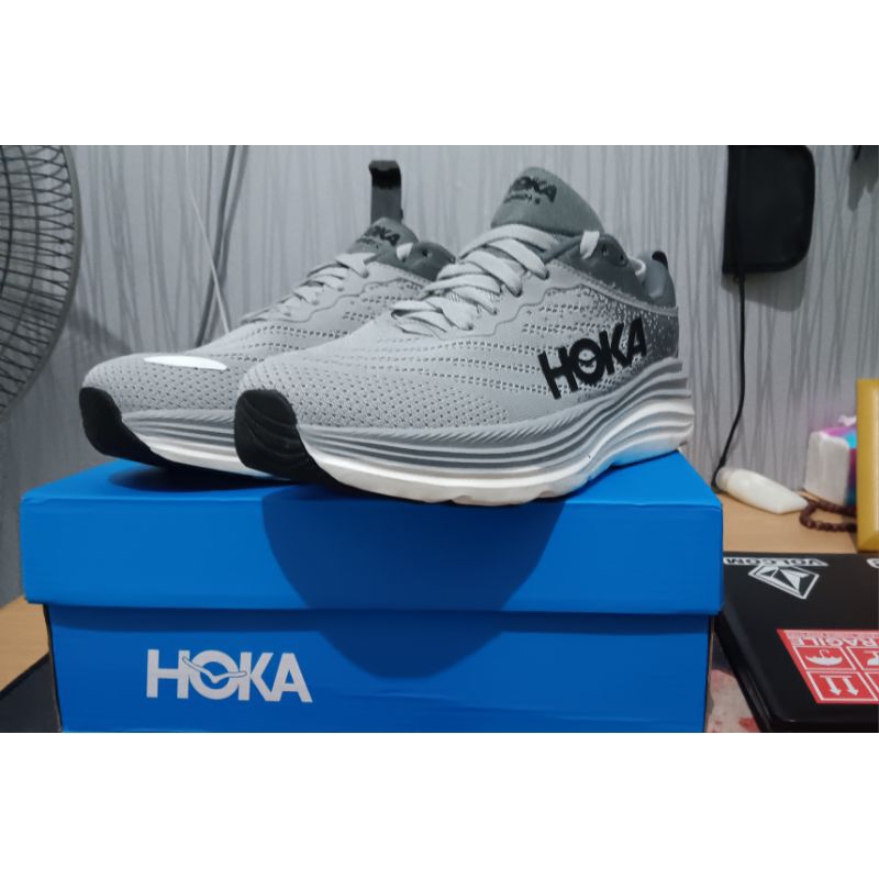 Hoka Bondi 8 Grey V.1