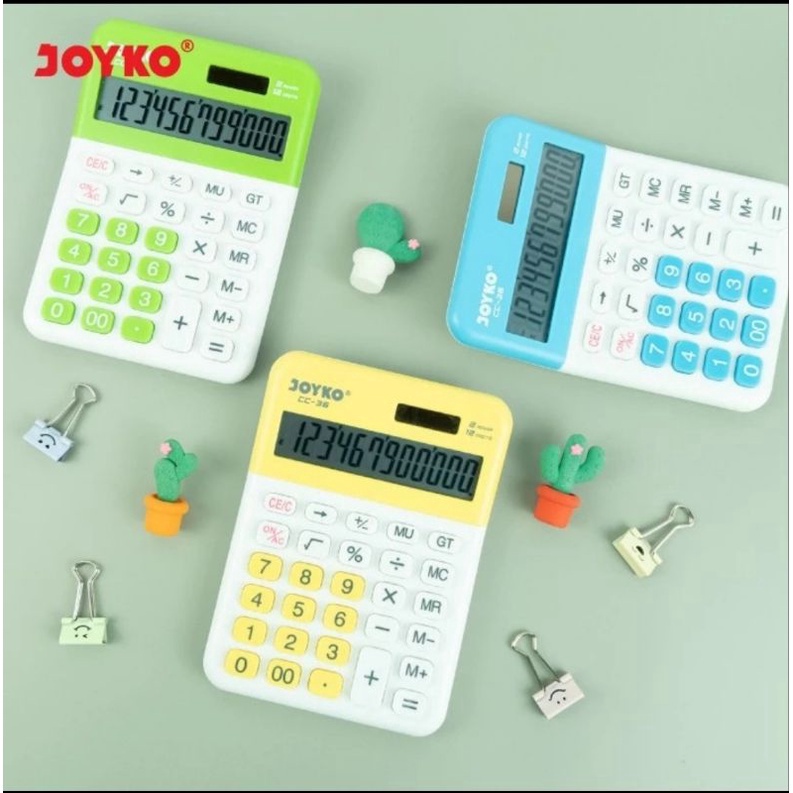 

PROMO AWAL TAHUN Kalkulator JOYKO CC36 12 Digit Desktop Calculator Kalkulator Meja CC 36