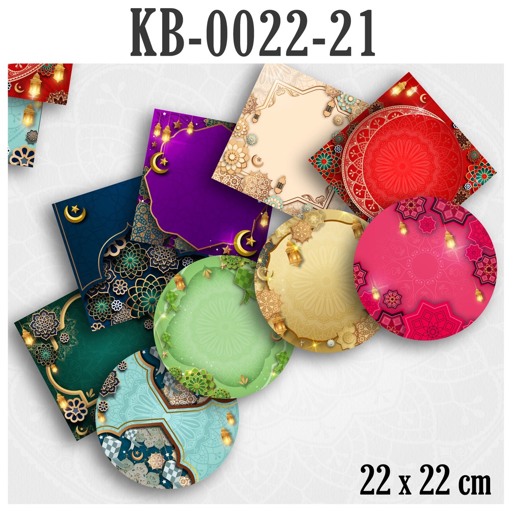 PROMO HARI INI GRKB2221 Cake board alas kue kotak bulat 22cm idul fitri lebaran cake board lokal yam