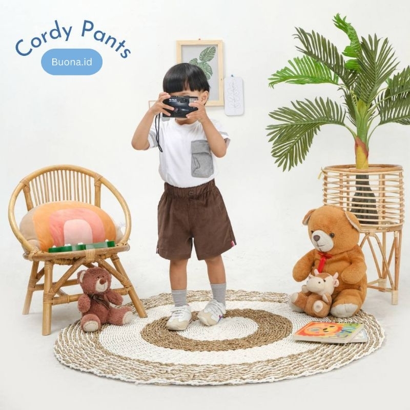 Cordy Pants | Buona.id Celana Pendek Anak Corduroy