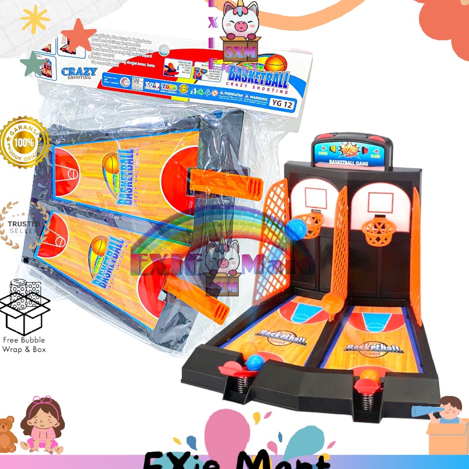 Serba Murah  MAINAN ANAK RING BASKETBALL MINI YG12  BASKETBALL CRAZY SHOOTING  MAINAN EDUKASI ANAK R
