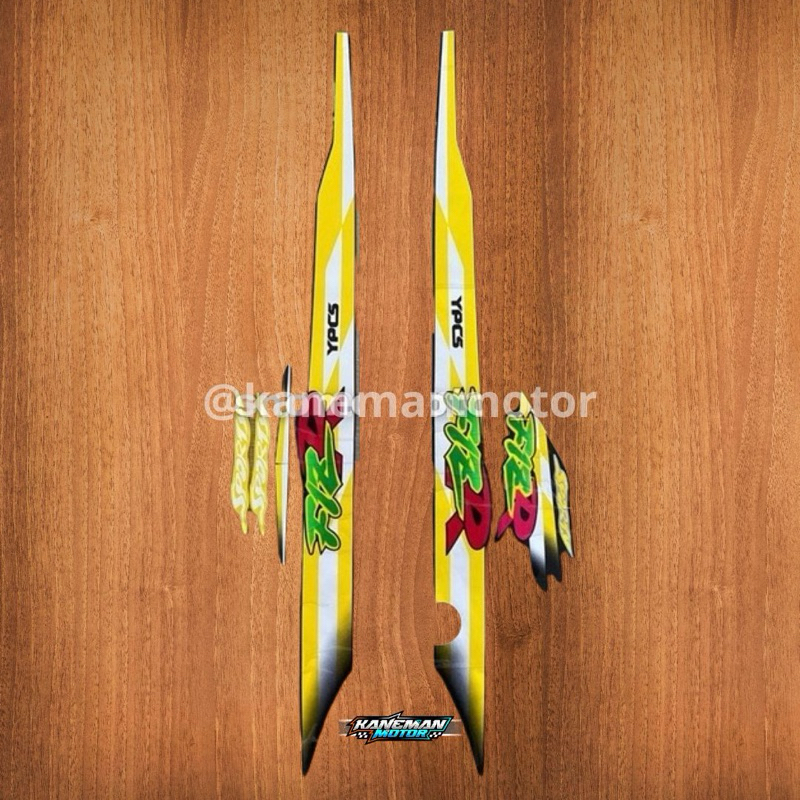 Striping stiker sticker lis list Yamaha fiz r f1z r 97 Th.1997 Warna Kuning untuk Body Hitam