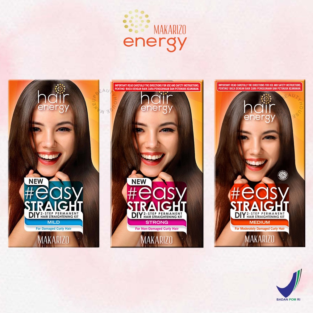 UPGRADE MAKARIZO Hair Energy Easy Straight Mild Medium Strong  8ml12ml