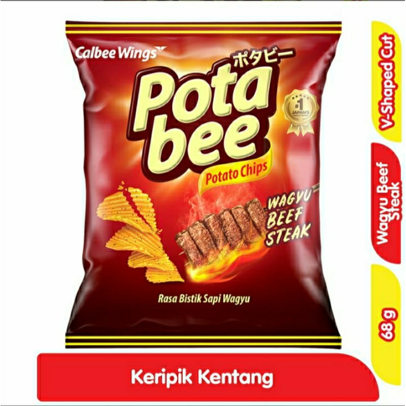 

Potabee Kripik Kentang Bistik Sapi Wagyu 68 g