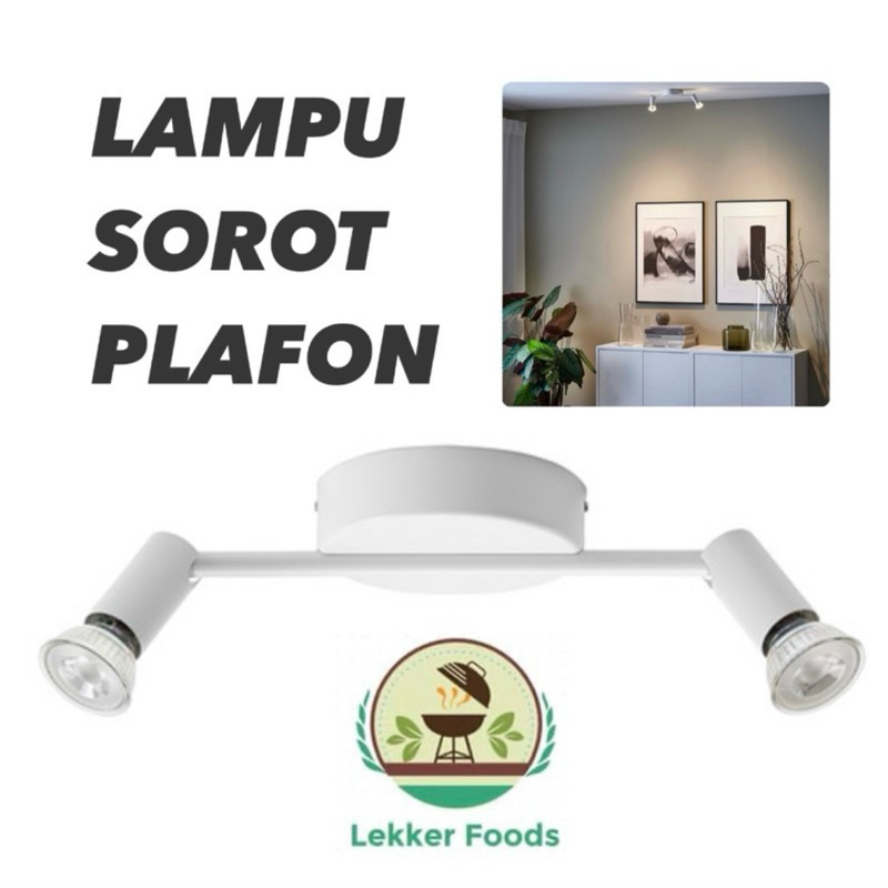Lampu Sorot Plafon 2 Tempat Lampu Atap Rumah Krusnate