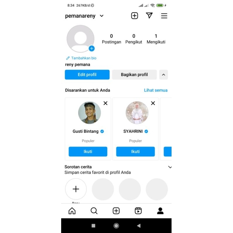 Akun IG Fresh Murah Bergaransi