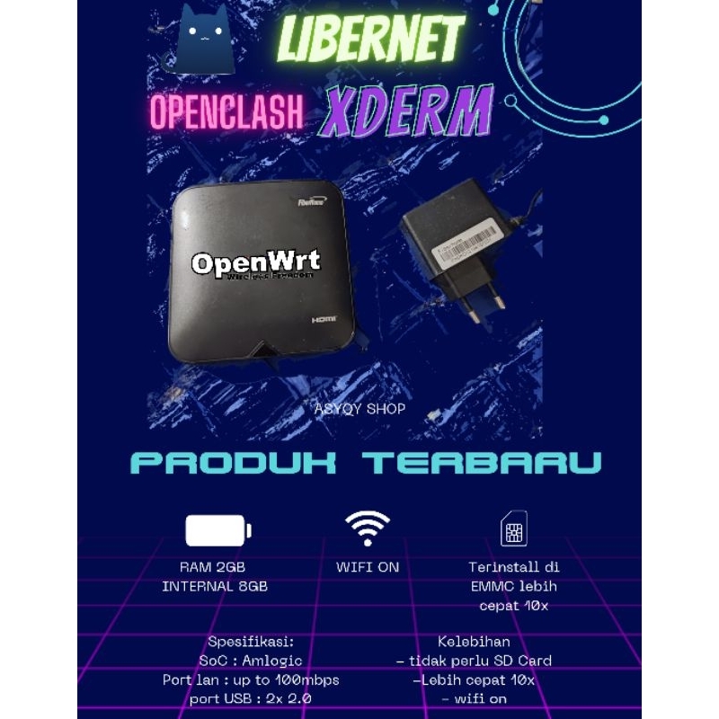 Armbian / Openwrt STB HG680P Dualboot Ram 2GB Wifi On