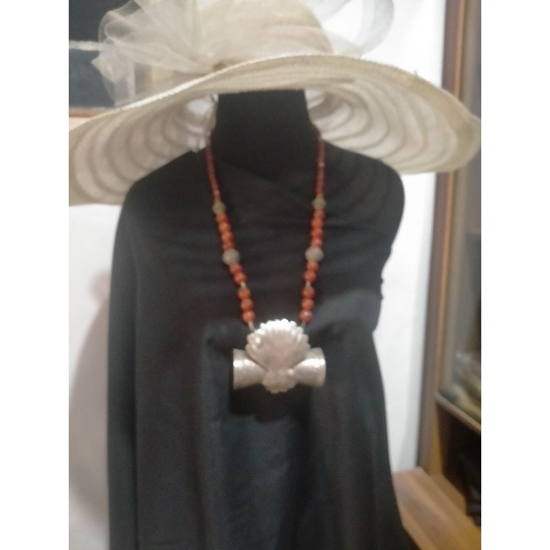 kalung ethnic perak bakar burung lowbird