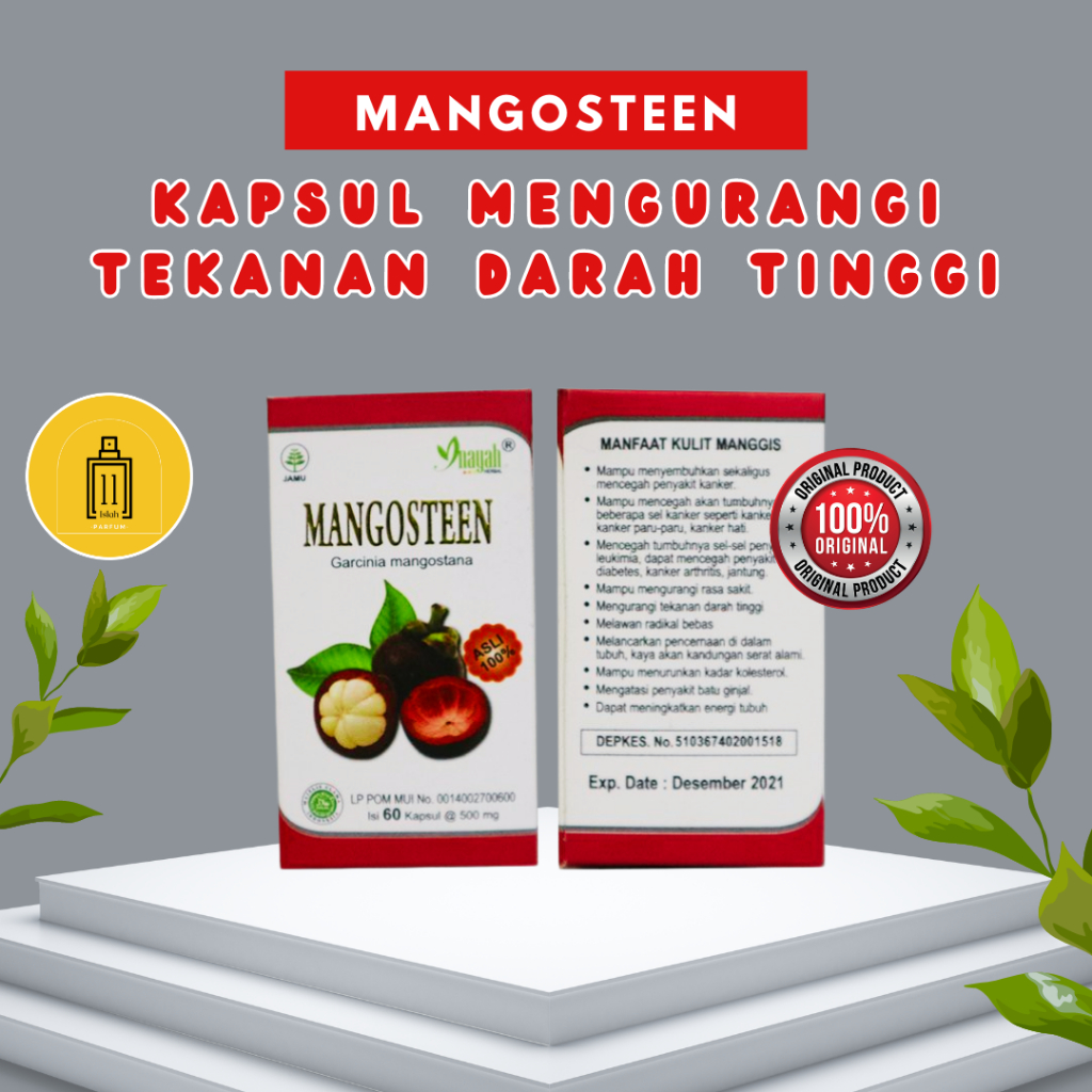 Kapsul Manggis MANGOSTEEN Inayah 60 Kapsul / Mangosteen Kapsul Kulit Manggis / Kapsul Manggis MANGOS