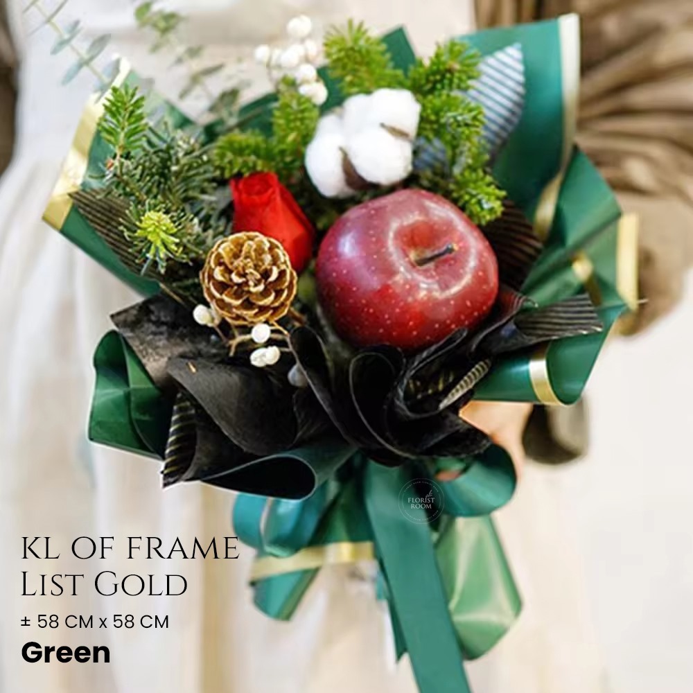 

3 Lembar KL of Frame Colour Gold - Cellophane - Barang Florist