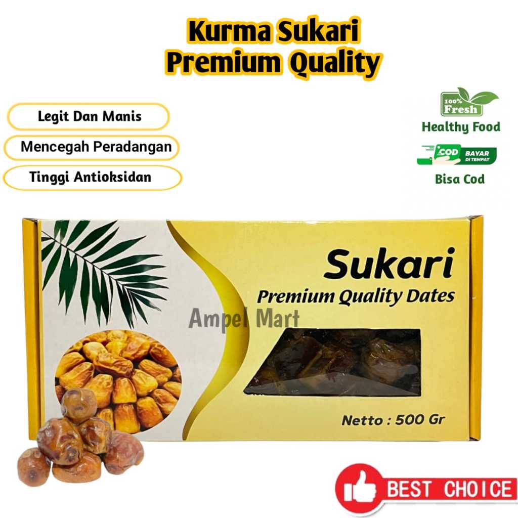 

Kurma Sukari 500gr x 12pcs - Sukari 500gr 1 karton