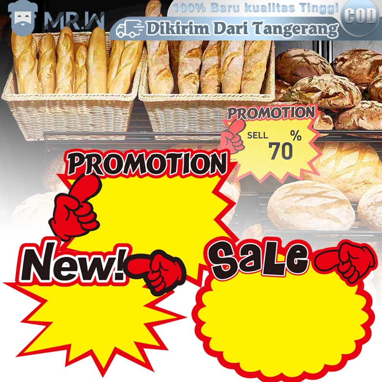 

KODE F7L 5pcsSet Kertas Harga Promo Pop Card Price Tags Kertas Penjepit Harga Tulisan Sale Kartu Promosi