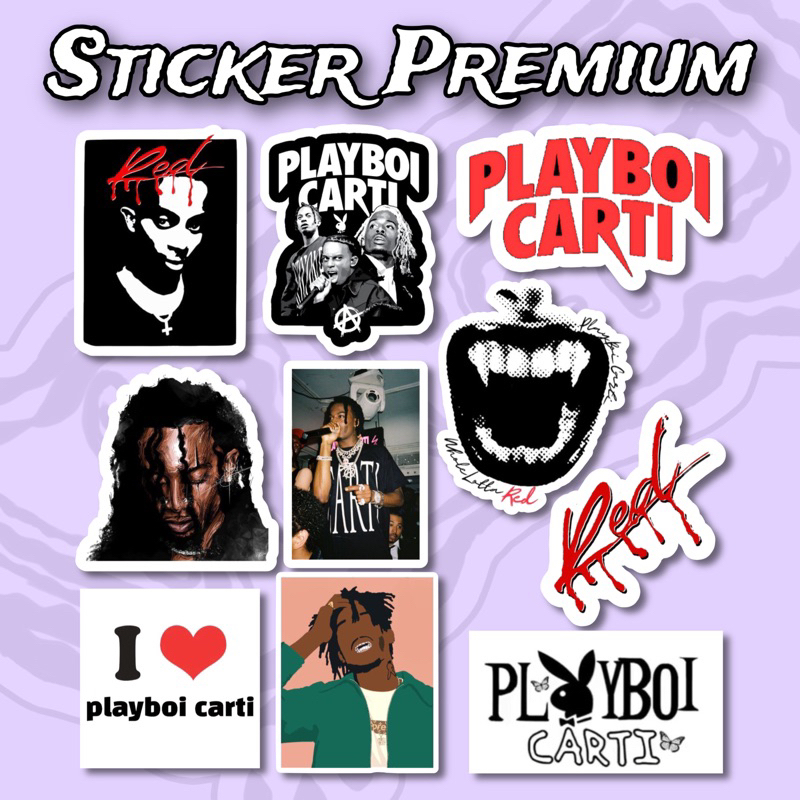 

Sticker Playboy Carti Pack isi 10 pcs vinyl Waterproof