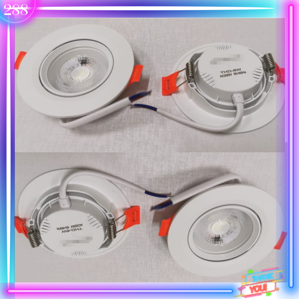 Lampu Led downlight COB spot light sorot 3watt - 5watt - natural 4000k, 3watt