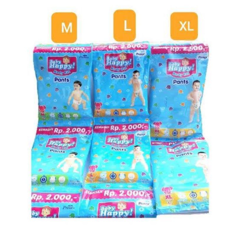 Diapers Baby Happy Popok Sekali Pakai Rencengan
