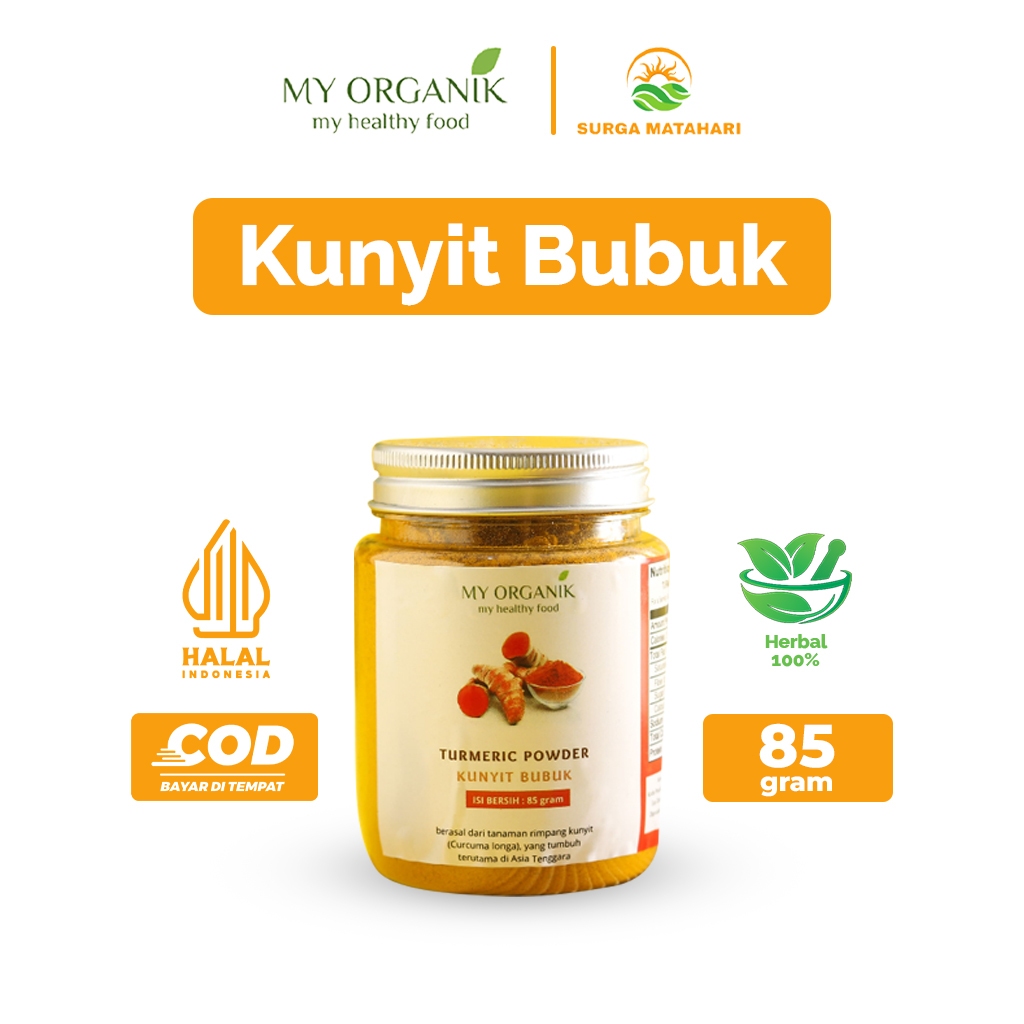 

My Organik Kunyit Bubuk Premium Turmeric Powder Murni Bumbu Masak Dapur Rempah