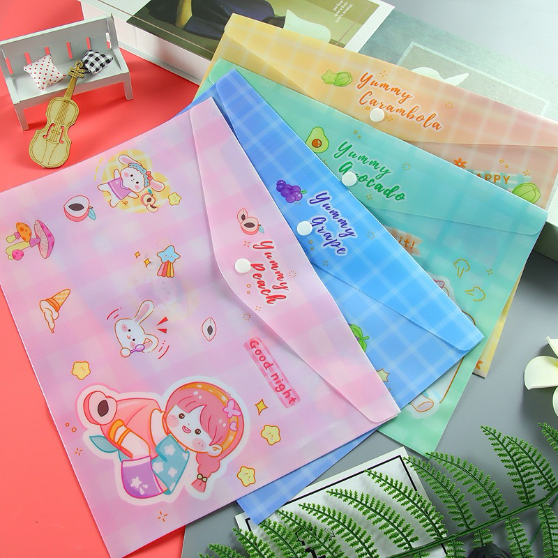 

MAP PLASTIK UKURAN A4 MOTIF BUNGA KARTUN LUCU