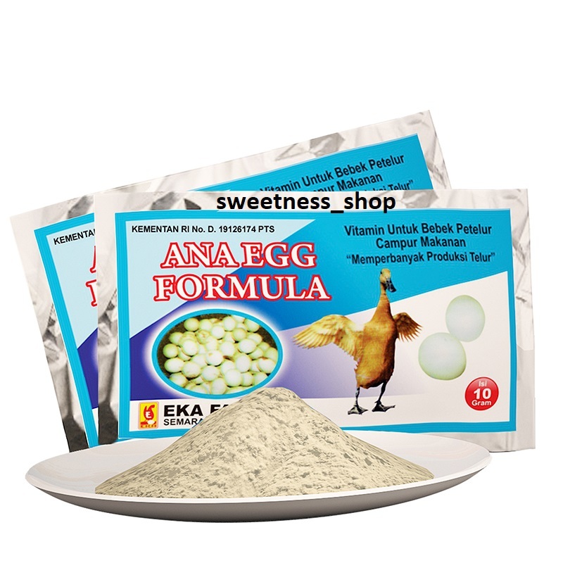ANA EGG FORMULA 10gr Eka Farma - Meningkatkan Produksi Telur Bebek-Itik-Angsa