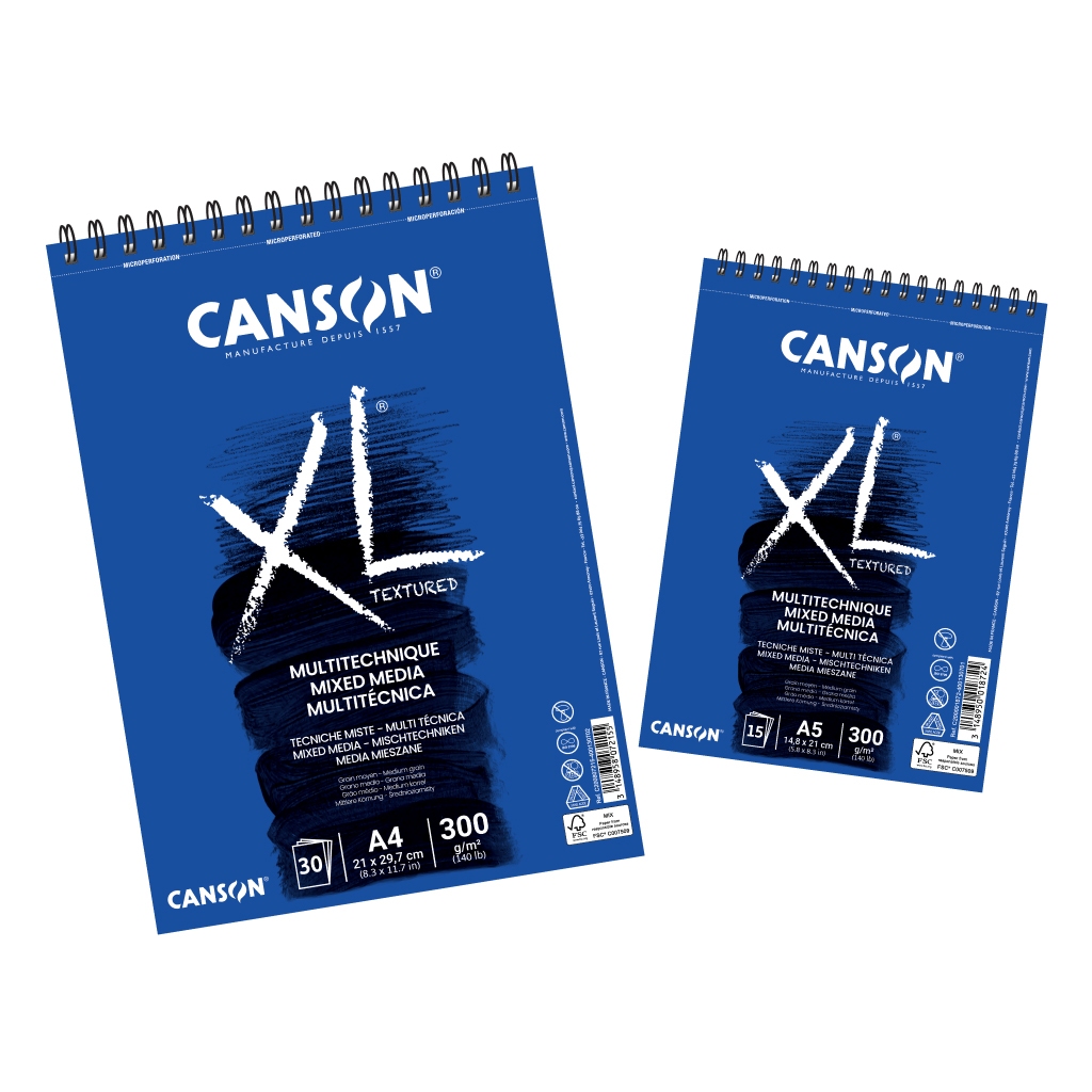 

Buku Gambar Canson XL Mix Media Textured Pad 300gsm