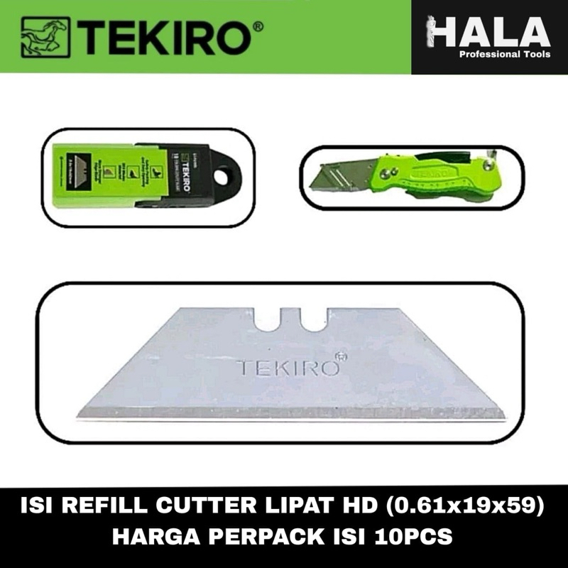 

TEKIRO - ISI REFILL MATA CUTTER LIPAT BUAT POTONG GYPSUM / TRIPLEK / KERTAS / KARTON / DLL - 100% ORIGINAL