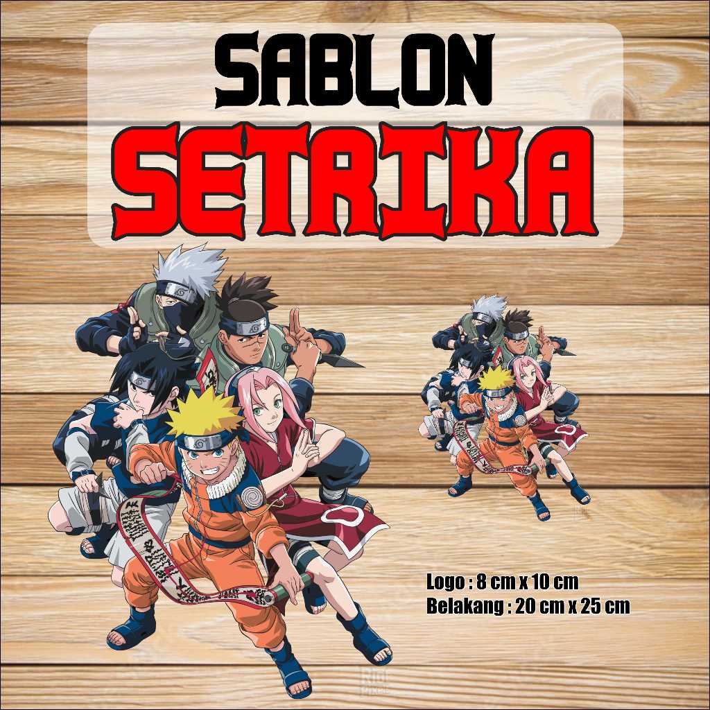 

Sablon Setrika / DTF Naruto