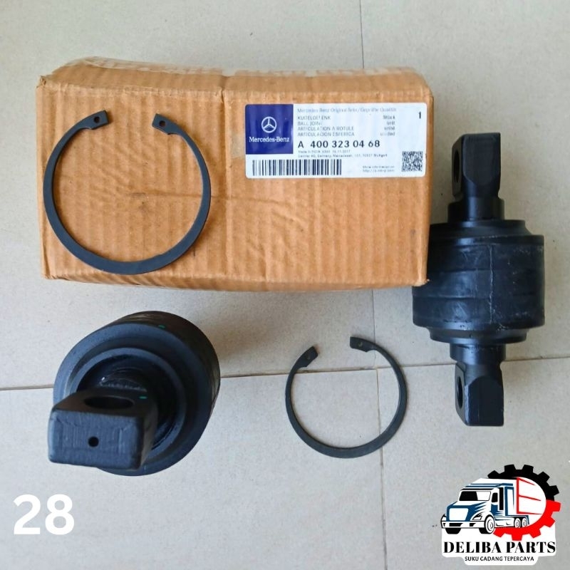 Ball joint, bushing ding-dong Mercy Axor 2523, 2528, 4928T, 3340S P/N: A400.323.04.68