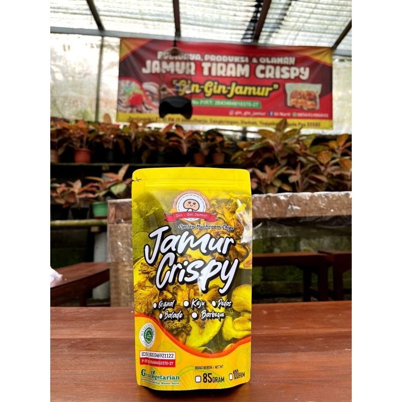 

Camilan Jamur Crispy Gin Gin Jamur Keripik Oleh Oleh Jogja Murah Lezat Enak