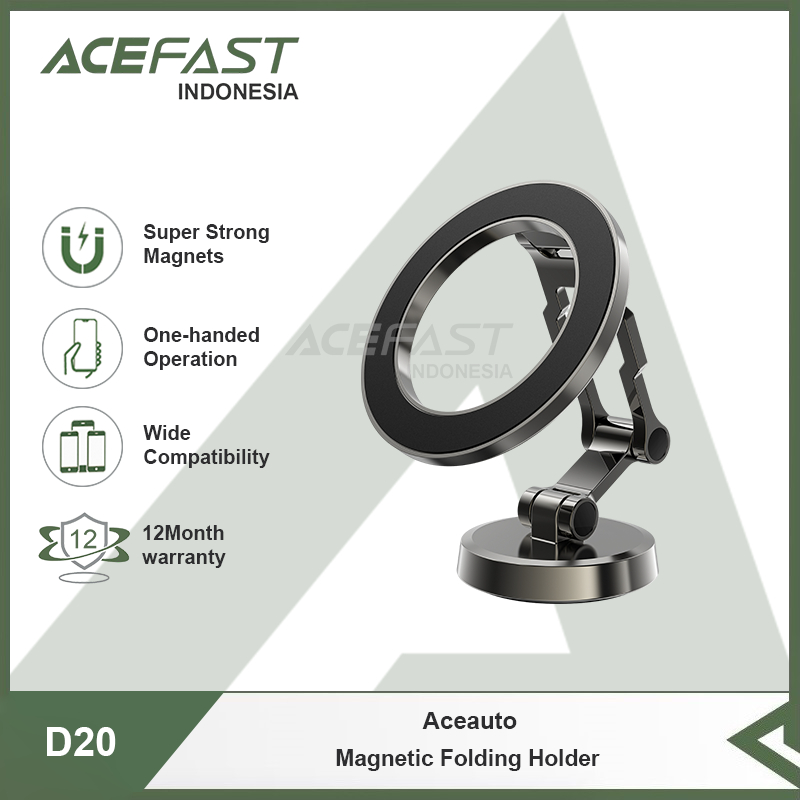 Acefast Indonesia - Car Phone Holder Mobil ACEFAST Aceauto D20 Magnetic Folding Holder Hp