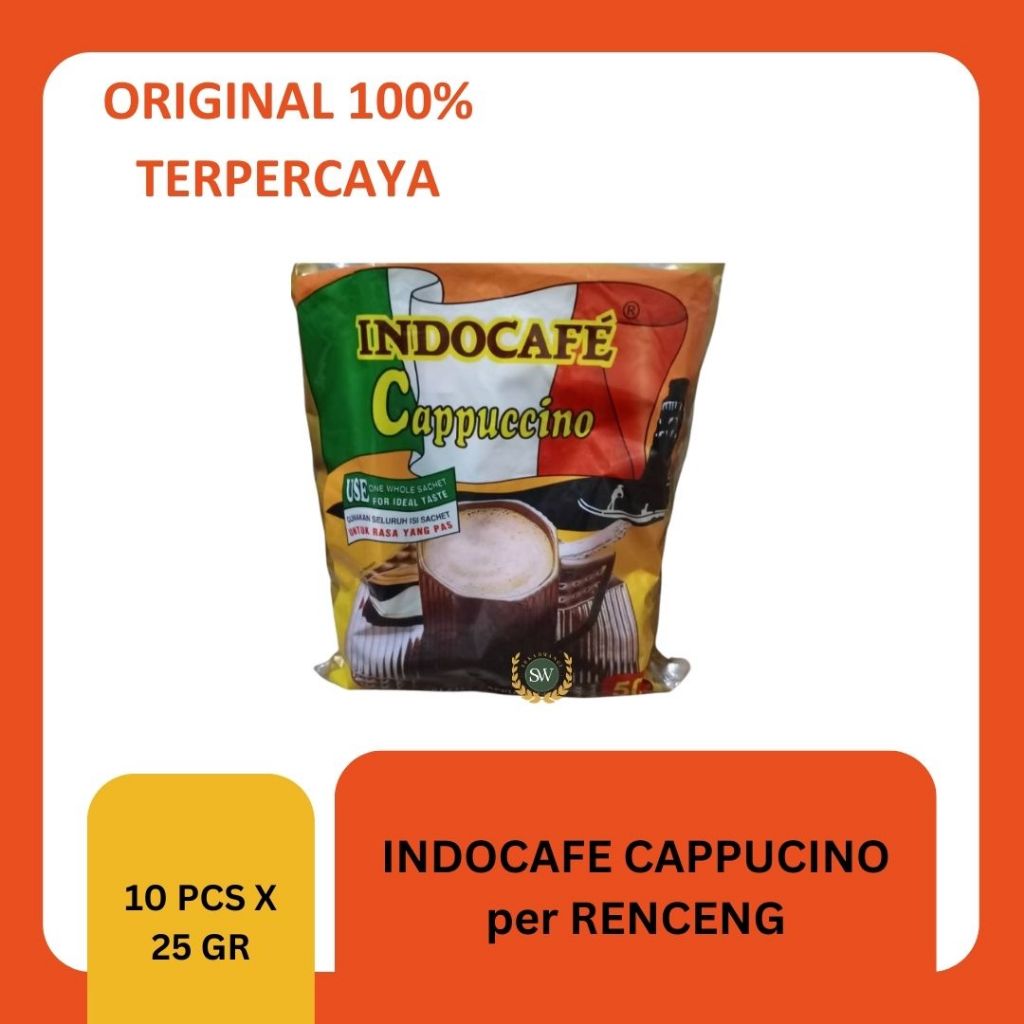 

Indocafe Cappucino - PER RENCENG - ISI 10 sachets x 25gr