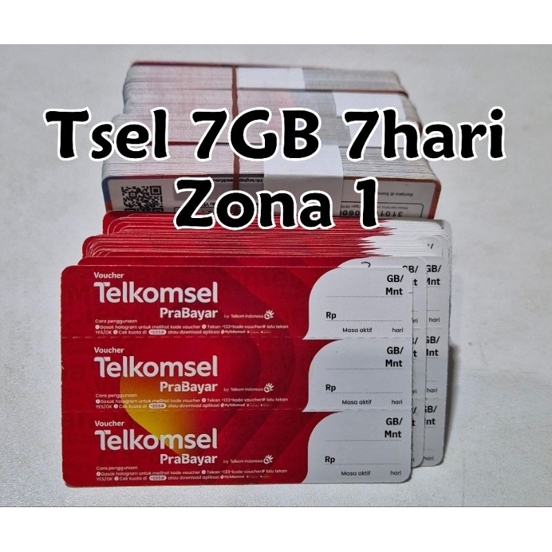 Telkomsel voucher 7Gb 7h Zona 1 Riau