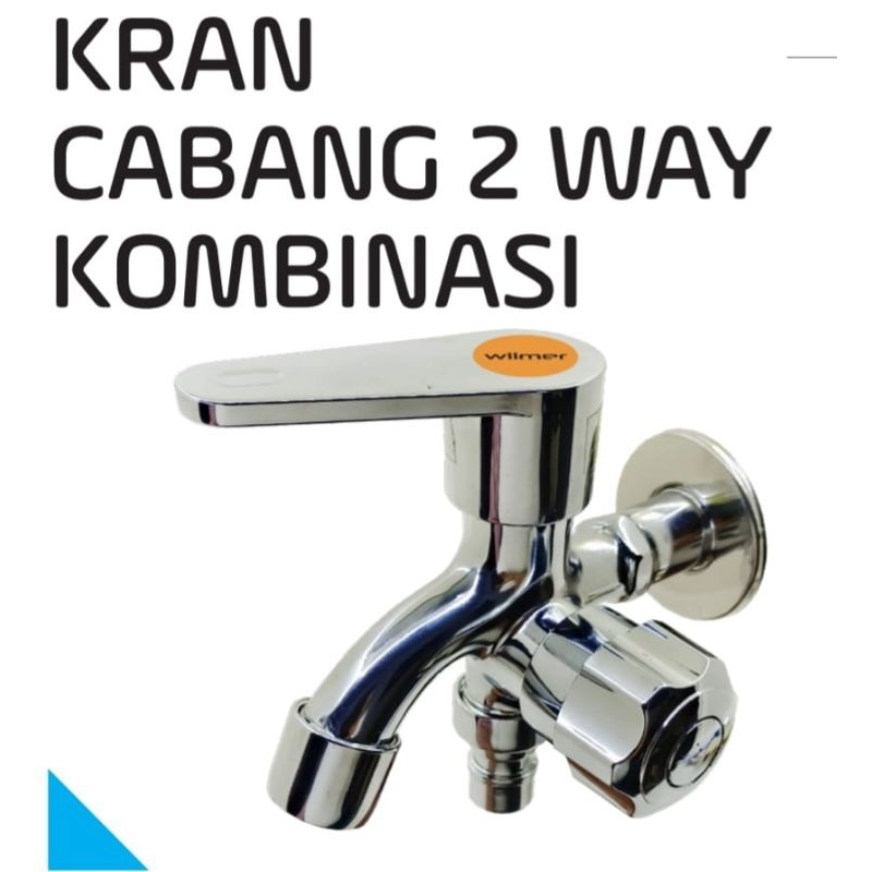 Kran Cabang Shower Mesin Cuci / Kran air Duoble